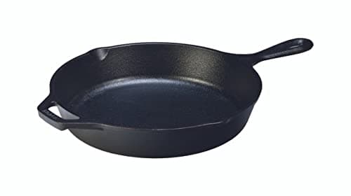 Lodge 12-INCH Pre-seasoned Cast Iron Skillet with Helper Handle for Stovetop, Oven, Grill, and Campfire Cooking
