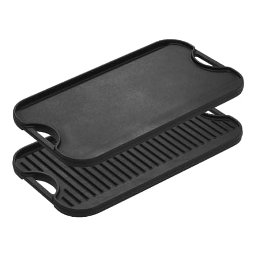 Lodge Pro-grid Cast Iron Reversible Grill/griddle (20 X 10.5 Inches)
