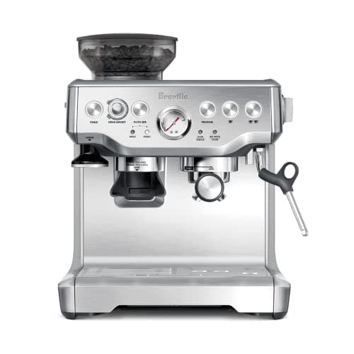 Breville Barista Express Espresso Machine (BES870XL, Brushed Stainless Steel) – Thermocoil Heating System with Digital Temperature Control