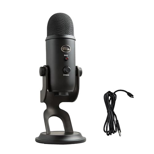 Blue Yeti Usb Condenser Microphone with 4 Pickup Patterns & Blue Vo!ce Vocal Effects