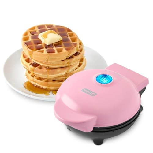 Dash Mini Waffle Maker Machine 4-INCH Dual Non-stick Cooking Surfaces & Compact Design