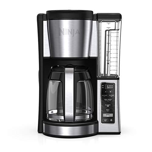 Ninja CE251 Programmable Brewer – 12-CUP Glass Carafe with Custom Brew Strengths & Adjustable Warming Plate