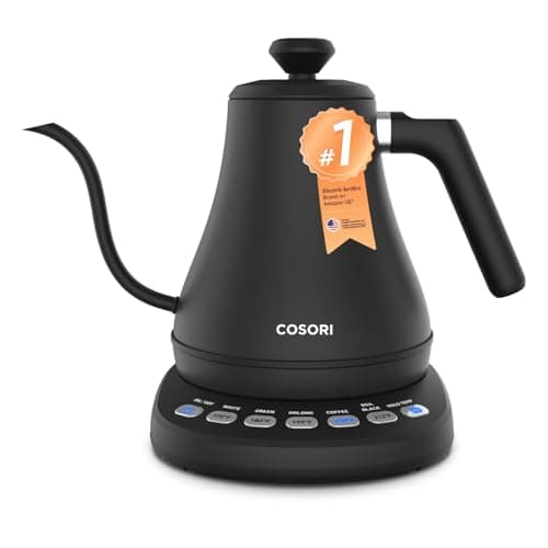 Cosori Electric Gooseneck Kettle with 5 Precise Temperature Presets