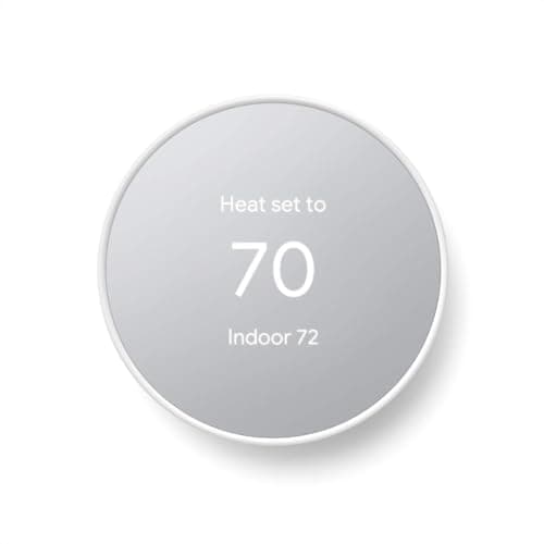 Google Nest Smart Thermostat (snow) – Programmable Wi-fi Thermostat with Savings Finder & Remote Temperature Control