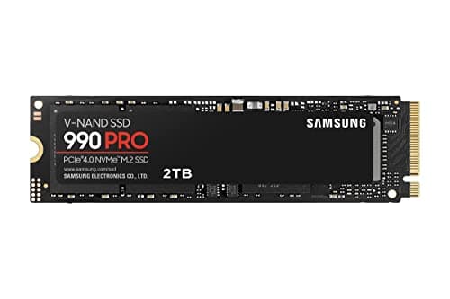 Samsung 990 Pro 2TB Pcie 4.0 M.2 2280 Nvme Internal Solid State Drive Up to 7,450 Mb/s