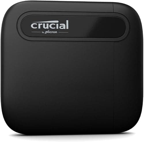 Crucial X6 1TB Portable External Solid State Drive with Up to 800MB/S Speeds and Usb-c Connectivity