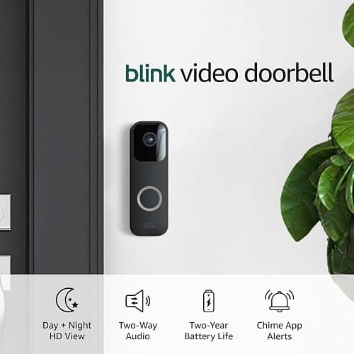 Blink Video Doorbell and Sync Module 2 System with Two-way Audio Hd Video and Two-year Battery