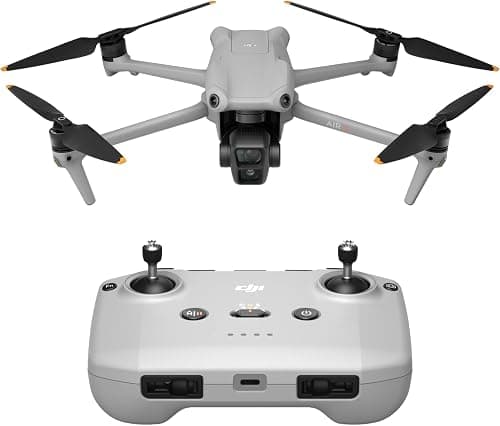 Dji Air 3 Drone with Dji Rc 2 Remote – Dual Primary Wide-angle & 3X Medium Tele Cameras with Omnidirectional Obstacle Sensing
