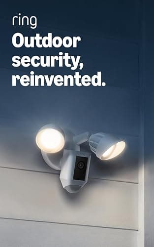 Ring Floodlight Cam Wired Plus with 1080P Hd Video and 105DB Siren (black)