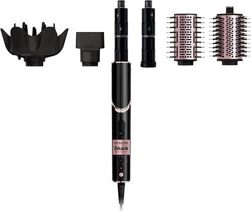 Shark Flexstyle Air Styling & Drying System (HD440BK) – Powerful Compact Multi-styler with Concentrator, Oval Brush & Coanda Technology