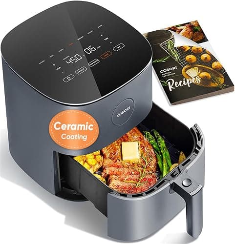 Cosori Air Fryer Pro Le 5-QUART (9-IN-1 Compact Appliance) – 450°F Tempered Glass Touch Panel with Dishwasher Safe Nonstick Basket