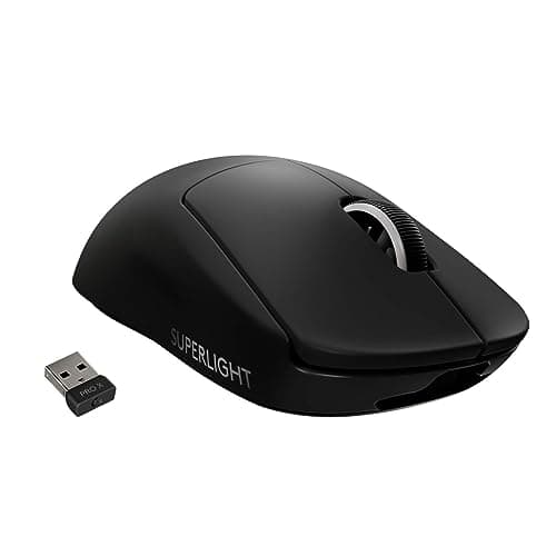 Logitech G Pro X Superlight Wireless Gaming Mouse with Hero 25K Sensor, 25,600 Dpi, Under 63G Weight, and Zero-additive Ptfe Feet