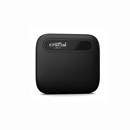 Crucial X6 2TB Portable External Solid State Drive with Up to 800MB/S Speeds, Usb 3.2 Usb-c, and Shock-resistant Casing