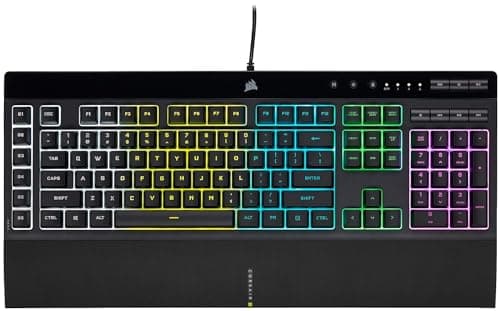 Corsair K55 Rgb Pro Membrane Wired Gaming Keyboard (IP42 Spill-resistant)