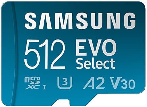 Samsung Evo Select 512GB Microsdxc Memory Card with Full Hd and 4K Uhd Support Up to 130MB/S