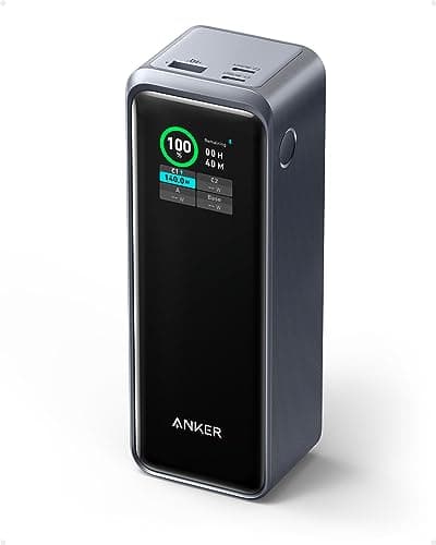 Anker Prime 27,650MAH 250W 3-PORT Portable Power Bank with 140W Usb-c Max Output and Smart Digital Display (A1340)