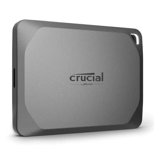 Crucial X9 Pro 1TB Portable Ssd – Ultra-compact Usb-c 3.2 External Solid State Drive with IP55 Water & Dust Resistance