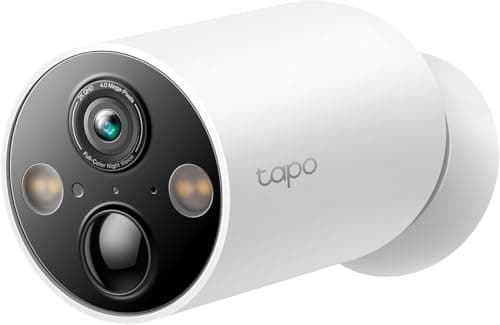 Tp-link Tapo Magcam 2K+ Wireless Outdoor Security Camera (C425) with Rechargeable Battery, Magnetic Base, and Spotlight