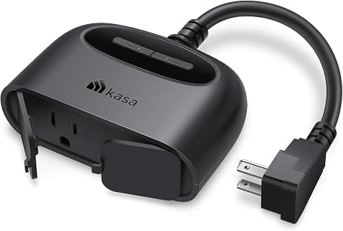 Kasa Smart Outdoor Smart Plug KP400 with 2 Independent Outlets, IP64 Weatherproof & 300-FT Range