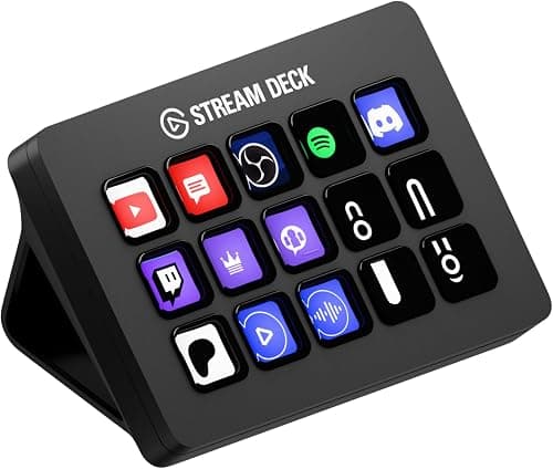 Elgato Stream Deck MK.2 Studio Controller with 15 Customizable Lcd Keys