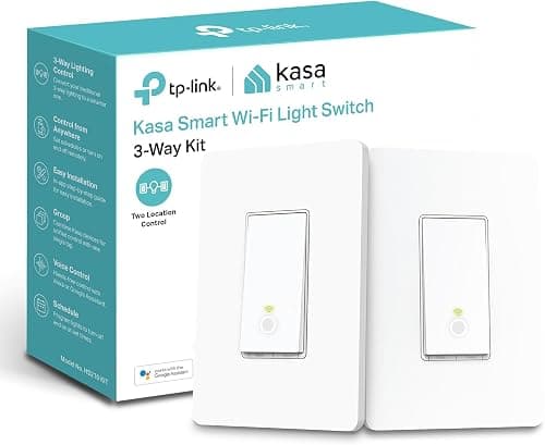Tp-link Kasa Smart 3-WAY Wi-fi Light Switch Kit (HS210 Kit, 2-PACK) with Voice Control for Alexa and Google Home