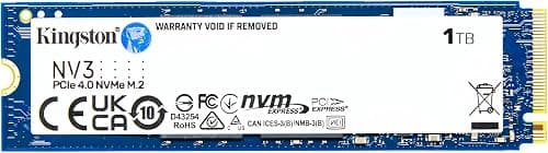 Kingston NV3 1TB Pcie 4.0 Nvme M.2 2280 Internal Solid State Drive Up to 6,000 Mb/s Read