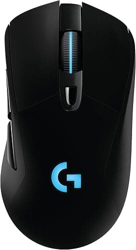 Logitech G703 Lightspeed Wireless Gaming Mouse with Hero 25K Sensor, 25,600 Dpi, and Powerplay Charging Compatibility