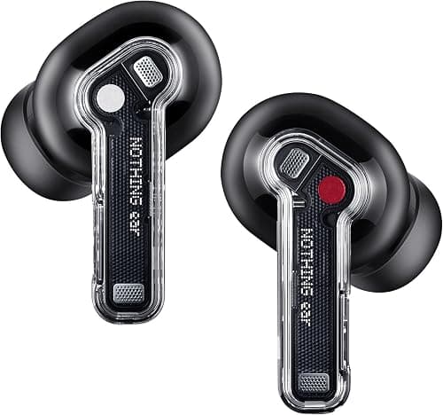 Nothing Ear Wireless Bluetooth Earbuds with 45DB Hybrid Smart Anc, Hi-res Ldac Audio, 11MM Bass Boost, and Up to 40.5 Hours Playtime