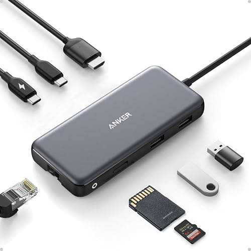 Anker 555 Usb-c Hub 8-IN-1 Multiport Adapter with 100W Power Delivery & Gigabit Ethernet