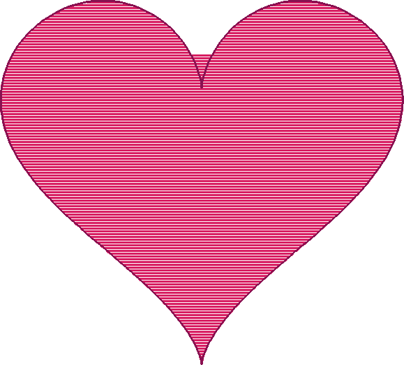 Stitch preview of a heart embroidery design